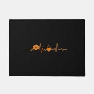 Halloween-Heartbeat-Geschenk Fußmatte