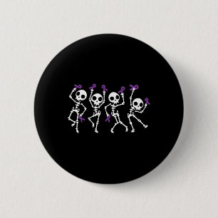 Halloween Heimerheimer-Awareness-Skelett-Frauen Button