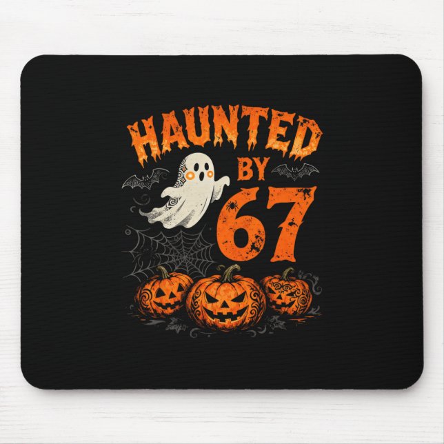 Halloween Heimgesuchte Sechs Sieben Nummer Gen Alp Mousepad (Vorne)
