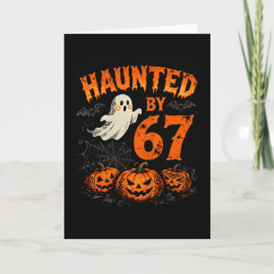 Halloween Heimgesuchte Sechs Sieben Zahl Gen Alpha Karte