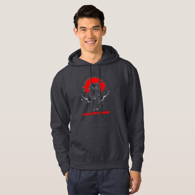 Halloween heißt anrufen: Wolf Hoodie (Vorne ganz)