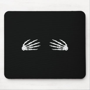 Halloween Herbst Gruseliger Skelett-Totenkopf-Hand Mousepad
