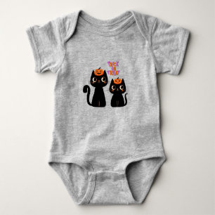 Halloween/Herbst/Herbst/Kürbis/Katze Baby Strampler