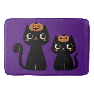 Halloween/Herbst/Herbst/Kürbis/Katze Badematte