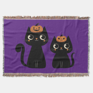 Halloween/Herbst/Herbst/Kürbis/Katze Decke