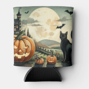 Halloween/Herbst/Herbst/Kürbis/Katze Dosenkühler