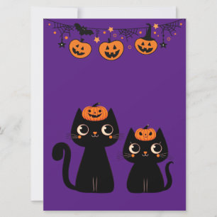 Halloween/Herbst/Herbst/Kürbis/Katze Feiertagskarte