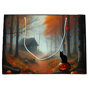 Halloween/Herbst/Herbst/Kürbis/Katze Große Geschenktüte