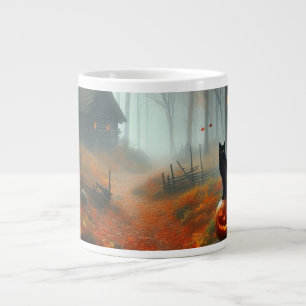 Halloween/Herbst/Herbst/Kürbis/Katze Jumbo-Tasse