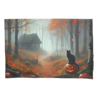 Halloween/Herbst/ Herbst/Kürbis/Katze  Kissenbezug