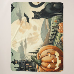 Halloween/Herbst/Herbst/Kürbis/Katze Sherpadecke