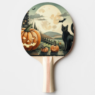 Halloween/Herbst/Herbst/Kürbis/Katze Tischtennis Schläger