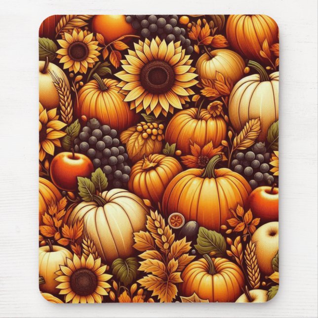 Halloween/Herbst/Herbst/Kürbis Mousepad (Vorne)
