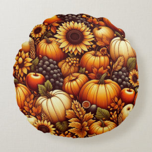 Halloween/Herbst/Herbst/Kürbis Rundes Kissen