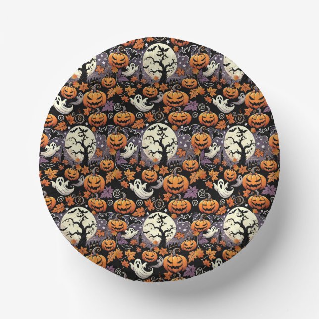 Halloween/Herbst/Herbst Pappteller (Vorderseite)