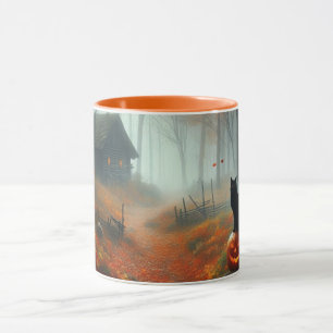 Halloween/Herbst/Spätherbst/Kürbis/Katze Tasse