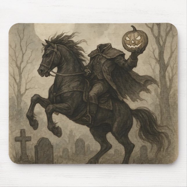Halloween/Herbst: Vintag/gotisch Mousepad (Vorne)
