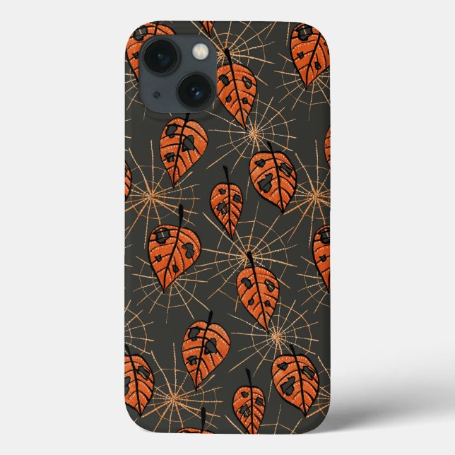 Halloween-Herbstblätter Case-Mate iPhone Hülle (Rückseite)