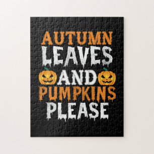 Halloween Herbstlaub und Kürbis Geburtstag