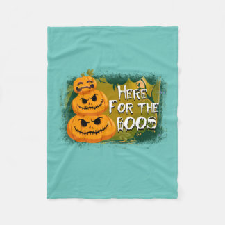 Halloween Here For The Boos Birthday Fleecedecke