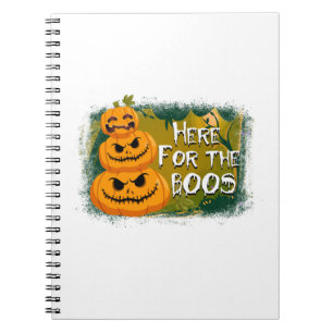 Halloween Here For The Boos Birthday Notizblock