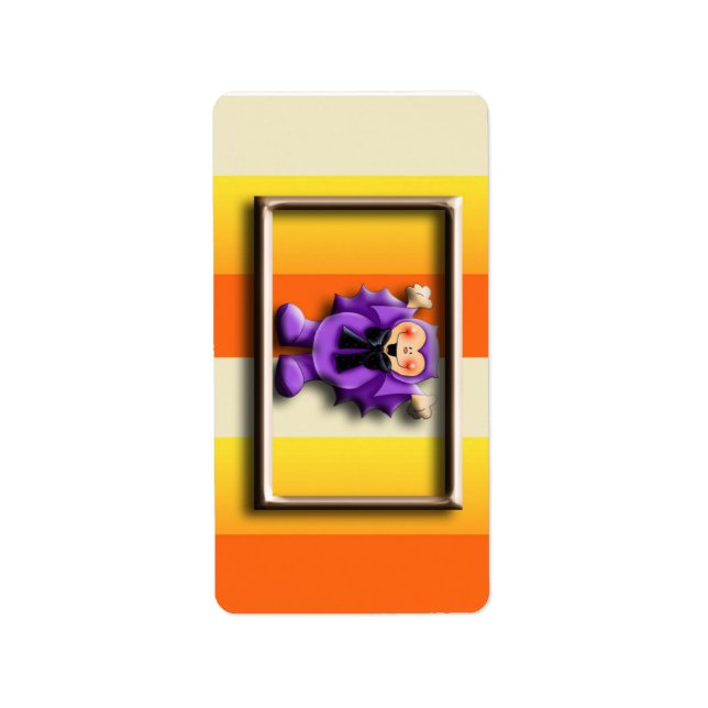 Halloween Hershey Miniature Candy Wrapper Labels Adressaufkleber (Vorne)