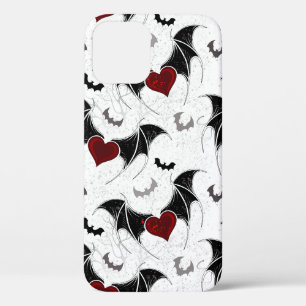 Halloween-Herz mit schwarzen Fledermausflügeln Case-Mate iPhone Hülle