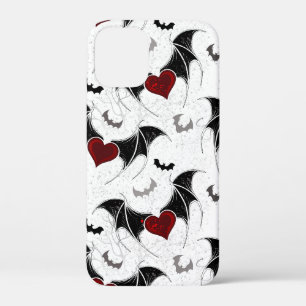 Halloween-Herz mit schwarzen Fledermausflügeln Case-Mate iPhone Hülle