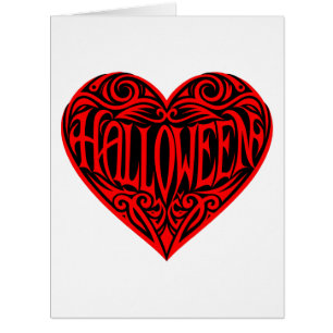 Halloween-Herz, rotes Herz, Feiertag