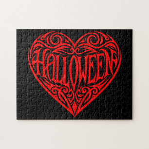 Halloween-Herz, rotes Herz, Feiertag