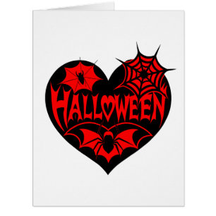 Halloween Herz, Schwarze Herzform, Spiegeleflex