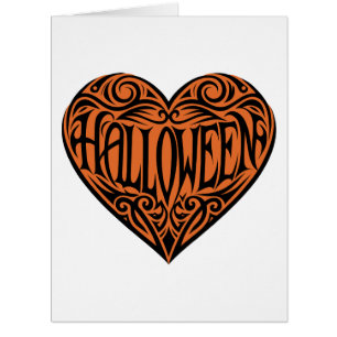 Halloween-Herz, Schwarzes Herz, Feiertag