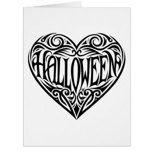 Halloween-Herz, Schwarzes Herz, Feiertag