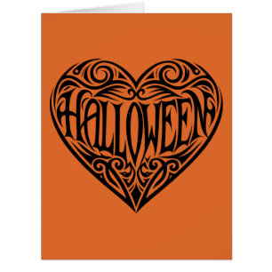 Halloween-Herz, Schwarzes Herz, Feiertag