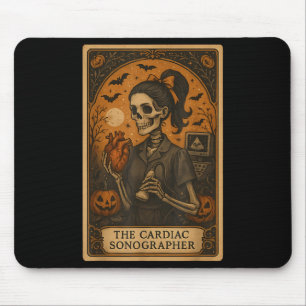 Halloween-Herzultraschalldiagnostiker-Tarotkarte-S Mousepad