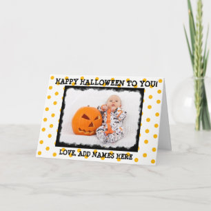Halloween heureux à vous, carte photo personnalisé