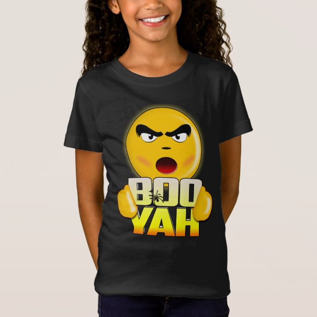 Halloween heureux huent Yah - T-shirt drôle (Devant)