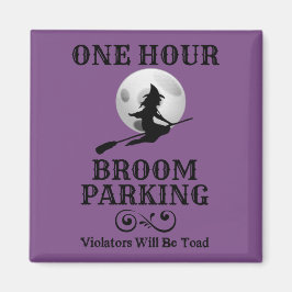 Halloween Hexe 1 Stunde Parkplatz Magnet