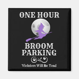 Halloween Hexe 1 Stunde Parkplatz Magnet