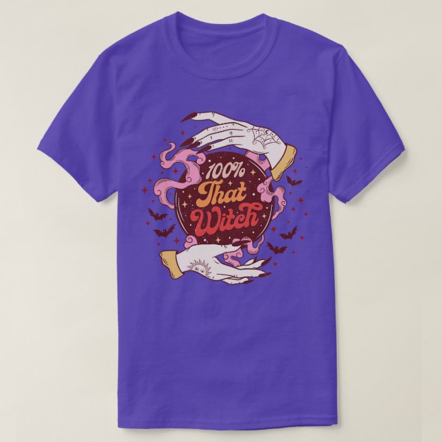 Halloween Hexe 5 T-Shirt (Design vorne)