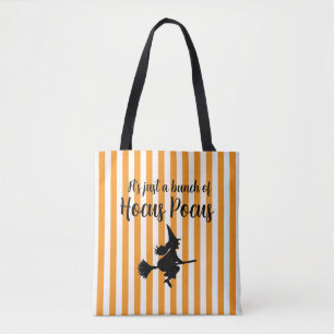 Halloween Hexe auf Broom Flying Hocus Pocus Tasche