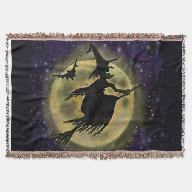 Halloween-Hexe Decke (Vorderseite)