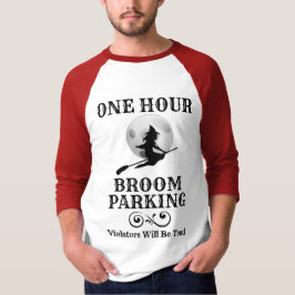 Halloween-Hexe ein Stunden-Besen-Parken T-Shirt