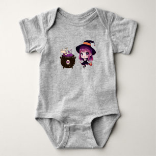 Halloween/Hexe/Herbst/Oktober Baby Strampler