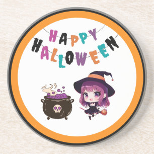 Halloween/Hexe/Herbst/Oktober Getränkeuntersetzer