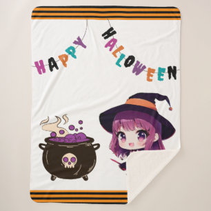 Halloween/Hexe/Herbst/Oktober Sherpadecke