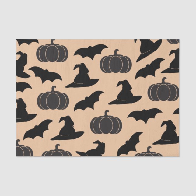 Halloween-Hexe-Hüte u. Schläger Seidenpapier (Vorderseite)