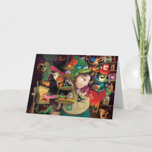 Halloween-Hexe-Küche Karte