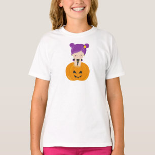 Halloween, Hexe, Kürbis, Boo, Trick oder Trete T-Shirt