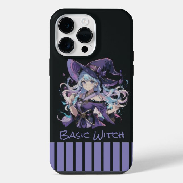 Halloween/Hexe/lila iPhone 14 Pro Max Hülle (Rückseite)